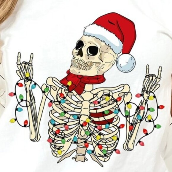 Christmas Lights Shirt, Colorful Lights Shirt, Christmas Shirt - Picture 2 of 5